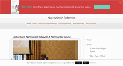 Desktop Screenshot of narcissisticbehavior.net