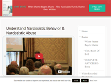 Tablet Screenshot of narcissisticbehavior.net